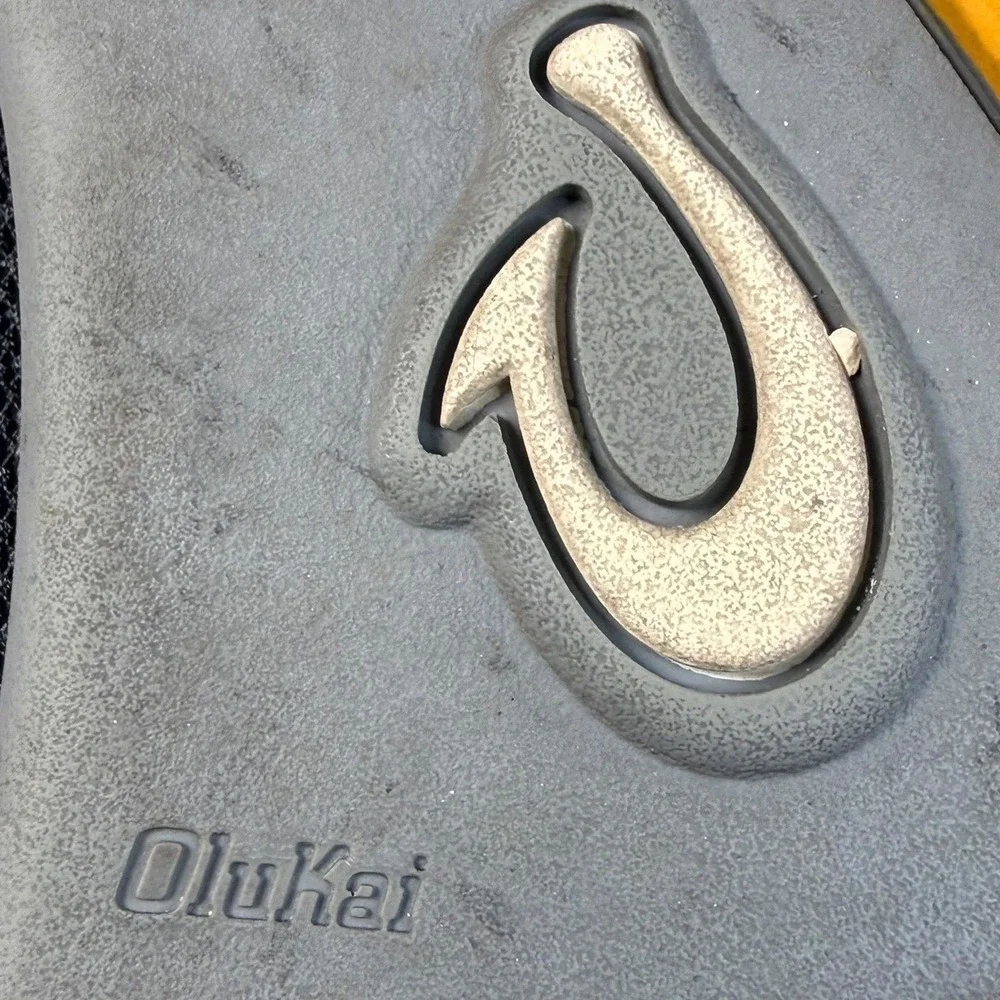 OluKai Nohea Mesh Mens Black Shadow Slip On Shoes‎ 10188-4242 Size 11 Loafers